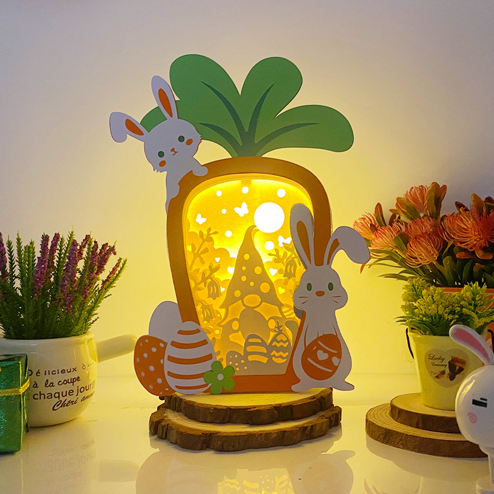 Gnome Easter – 3D Carrot box 2 File - Cricut File - VEKTOR KRAFT