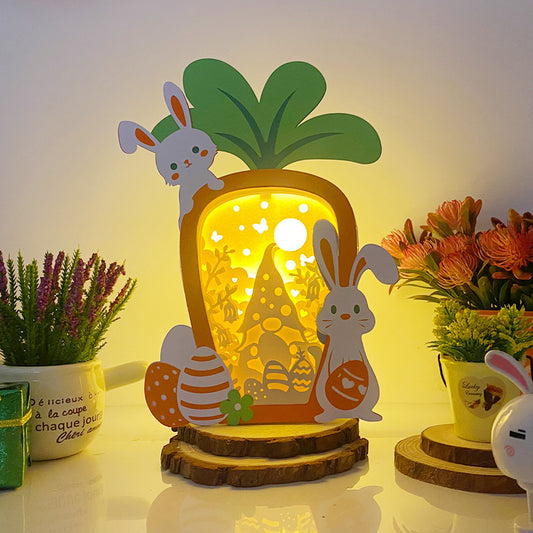 Gnome Easter – 3D Carrot box 2 File - Cricut File - VEKTOR KRAFT