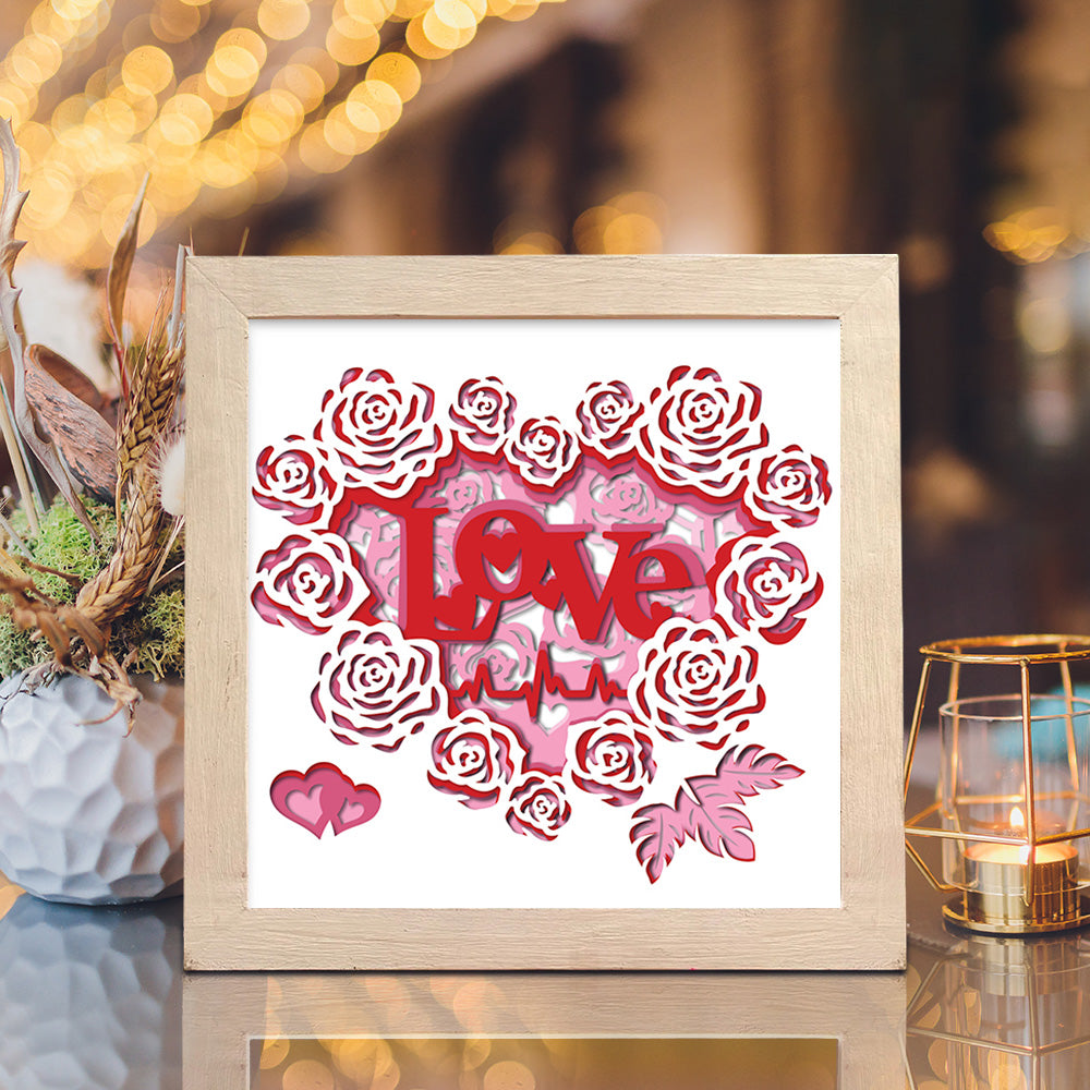 Heart 3 – 3D Shadow Box SVG File for Cricut & Silhouette