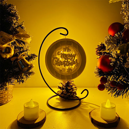 Merry Christmas – 3D Pop-Up Card SVG File for Cricut & Silhouette