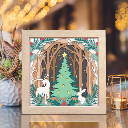 Christmas Tree 2 – 3D Shadow Box SVG File for Cricut & Silhouette