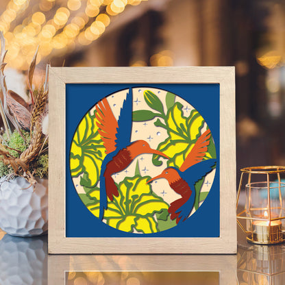 Hummingbird 4 – 3D Shadow Box SVG File for Cricut & Silhouette