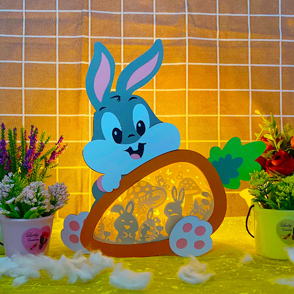 Bunny Easter 3  – 3D Carrot Box 3 File - Cricut File - VEKTOR KRAFT