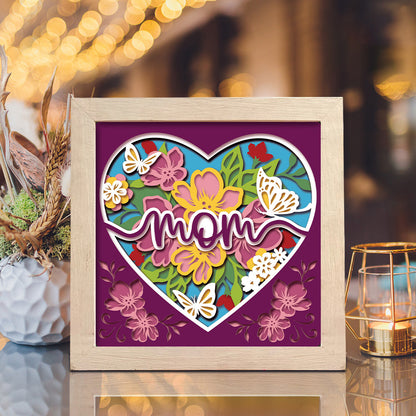 Mom 1 – 3D Shadow Box SVG File for Cricut & Silhouette