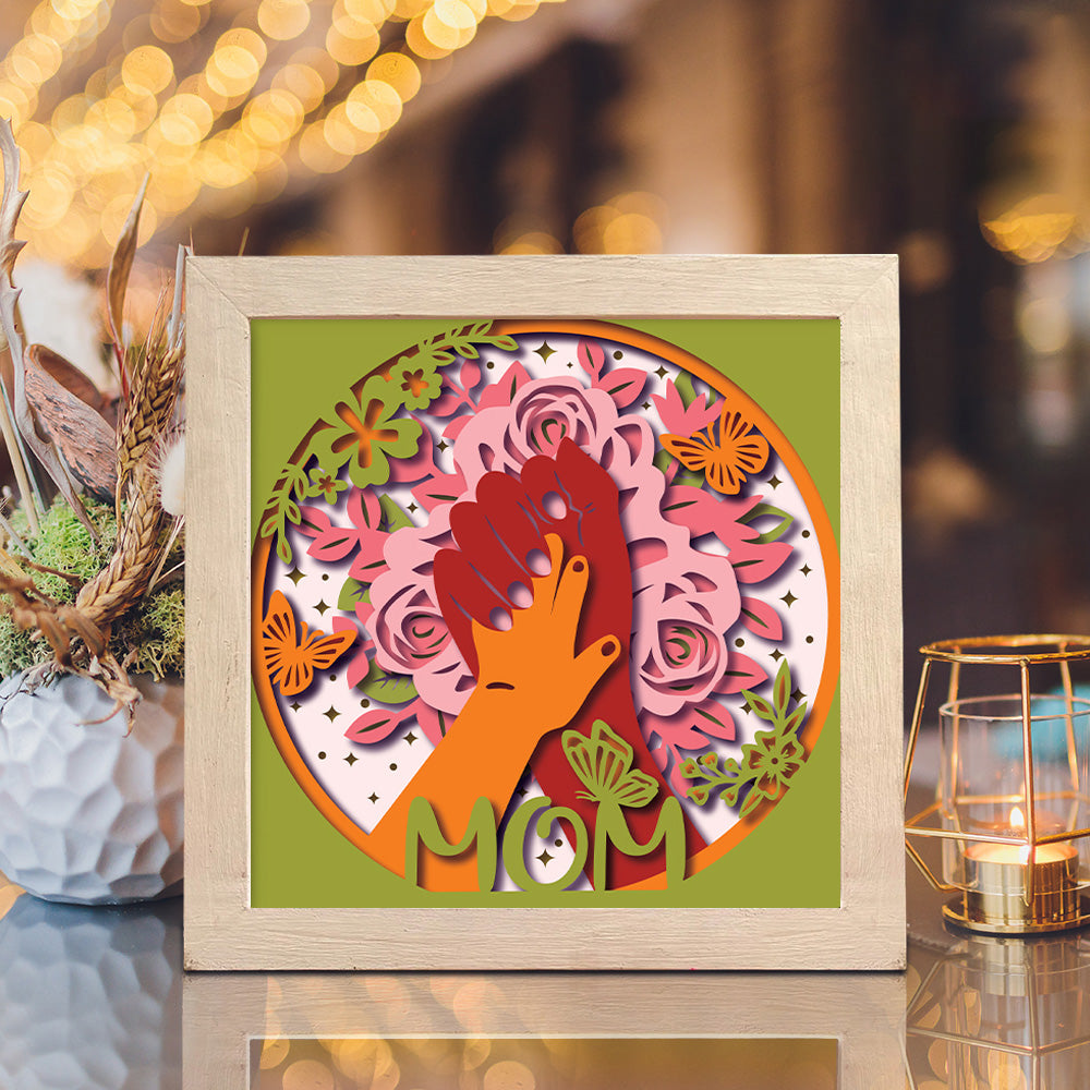 Mother's Day 7 – 3D Shadow Box SVG File for Cricut & Silhouette