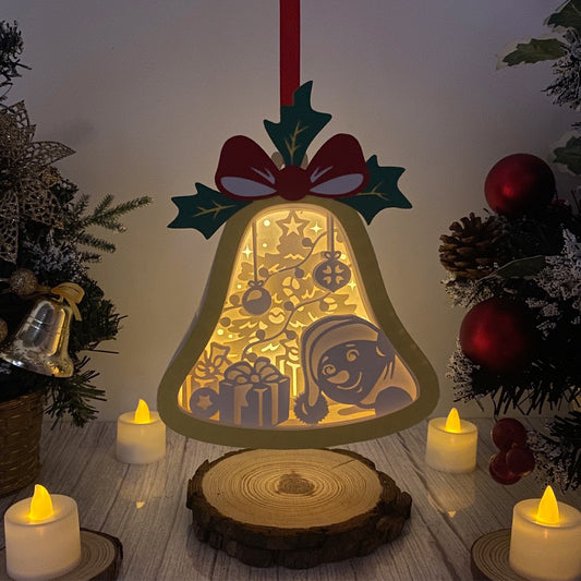 Snowman - 3D Bell Lantern File  - Cricut File  - VEKTOR KRAFT