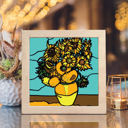 Sunflowers – 3D Shadow Box SVG File for Cricut & Silhouette
