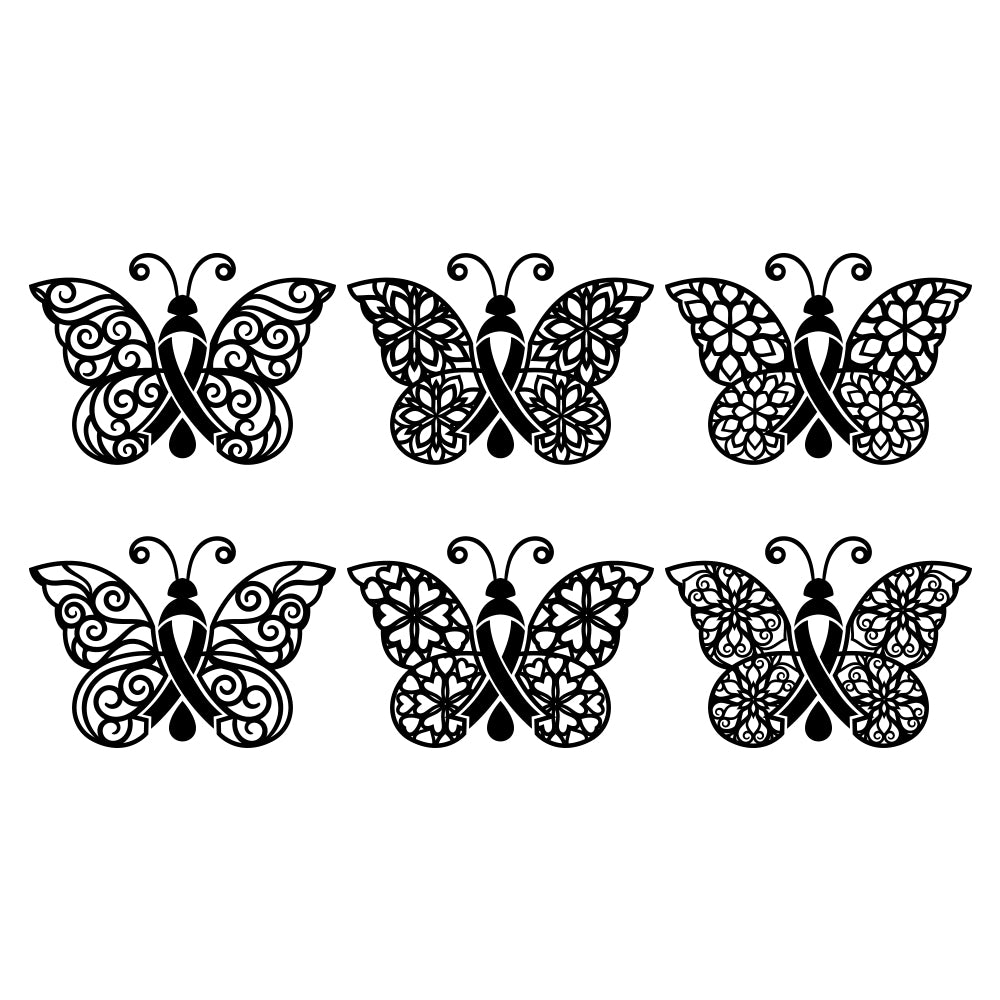 Cure Diabetes Butterfly Set - Cricut File - VEKTOR KRAFT