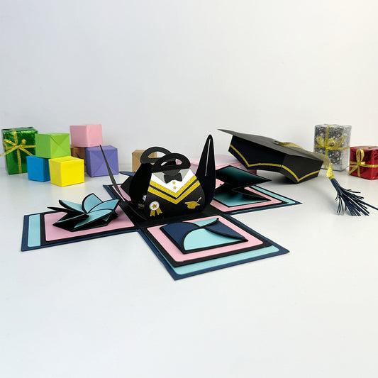 Graduation – 3D Surprise Box File - Cricut File - VEKTOR KRAFT