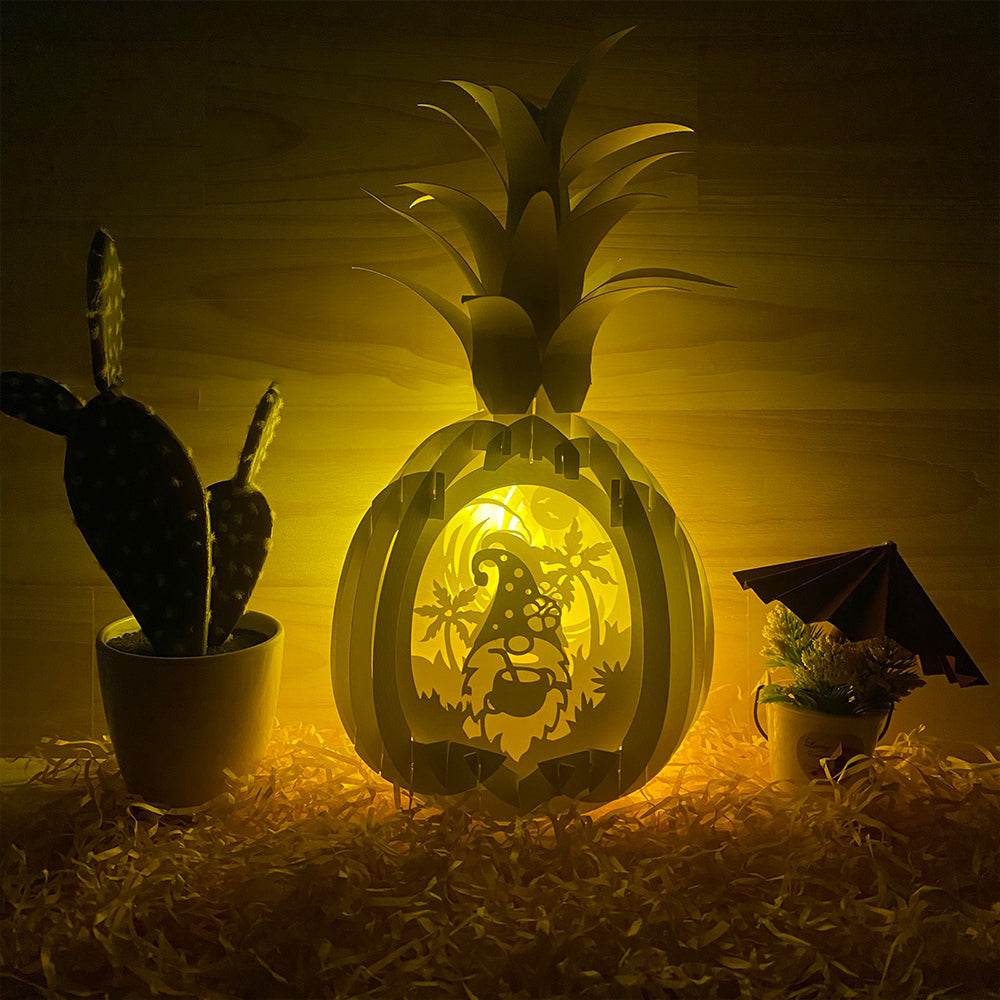 Summer Gnome – 3D Pop-Up Card SVG File for Cricut & Silhouette