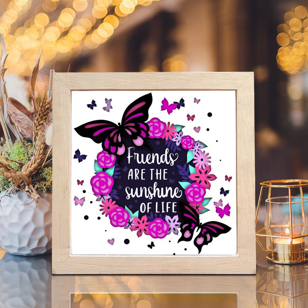 Friendship Quote 5 – 3D Shadow Box SVG File for Cricut & Silhouette