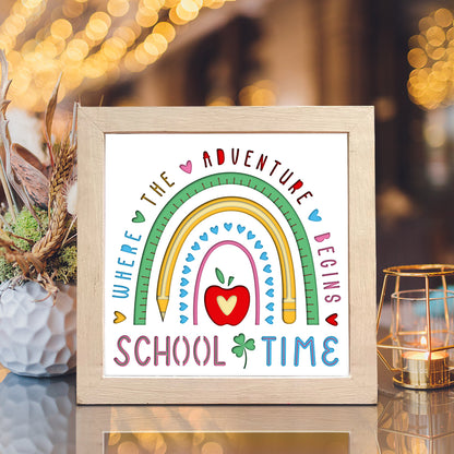 School Time – 3D Shadow Box SVG File for Cricut & Silhouette