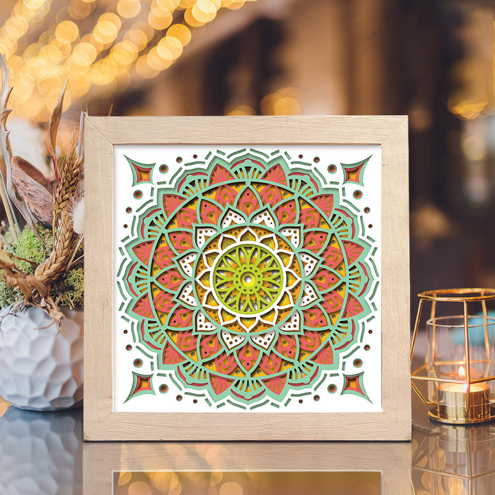 Mandala 4 – 3D Shadow Box SVG File for Cricut & Silhouette