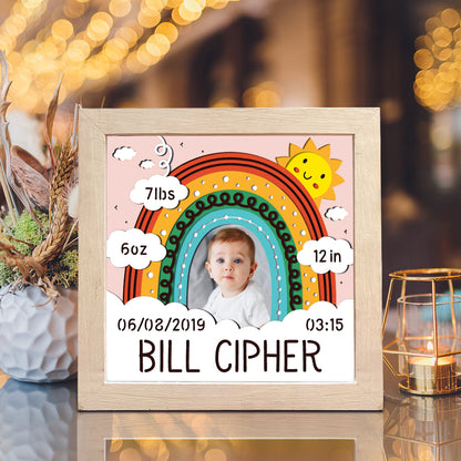 Customizable Baby Rainbow – 3D Shadow Box SVG File for Cricut & Silhouette