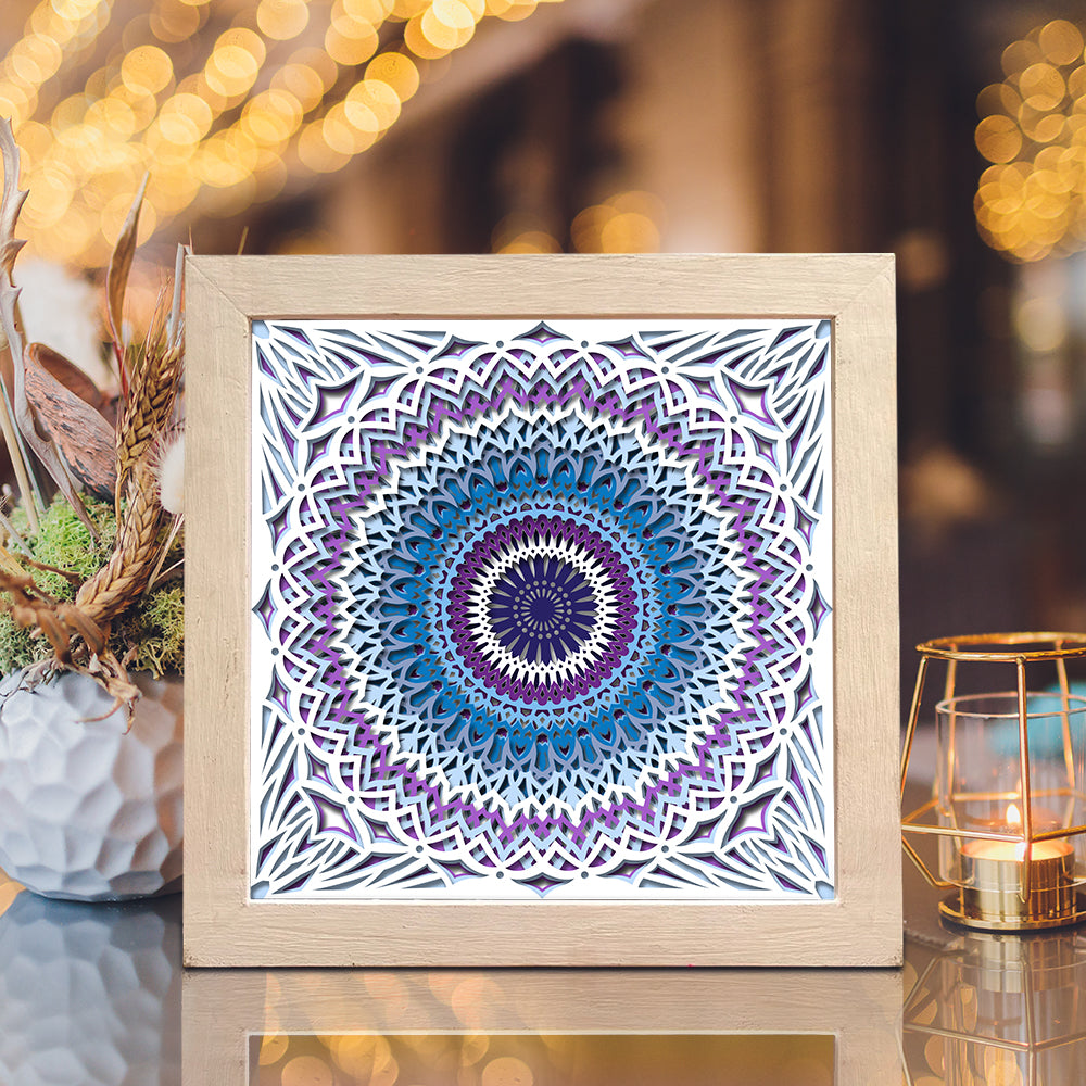 Mandala 6 – 3D Shadow Box SVG File for Cricut & Silhouette