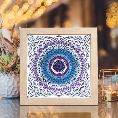 Mandala 6 – 3D Shadow Box SVG File for Cricut & Silhouette