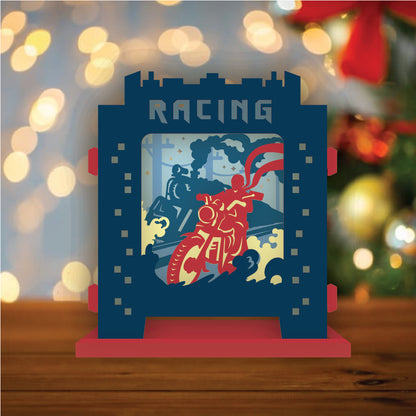 Racing – 3D Pop-Up Card SVG File for Cricut & Silhouette