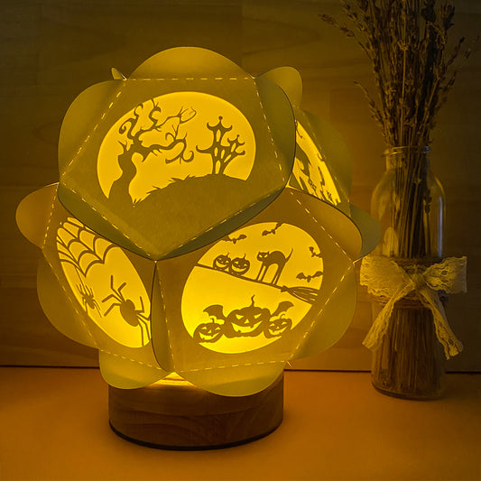 Halloween 3 - 3D Pentagon Lantern File - Cricut File - VEKTOR KRAFT