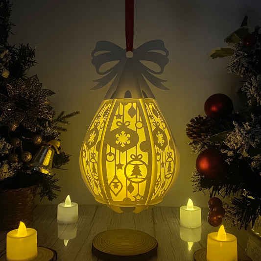 Christmas Balls  - 3D Droplet Lantern File  - Cricut File  - VEKTOR KRAFT
