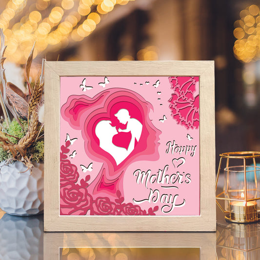 Happy Mothers Day 9 – 3D Shadow Box SVG File for Cricut & Silhouette
