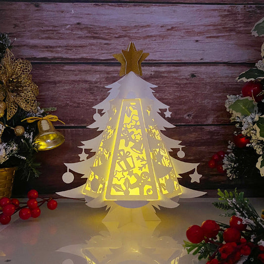 Christmas 1 - 3D Pine 2 Lantern File - Cricut File - VEKTOR KRAFT