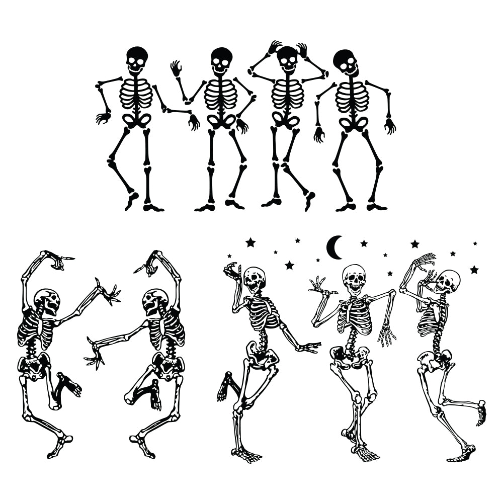 Dancing Skeletons – 3D Lantern SVG File for Cricut & Silhouette