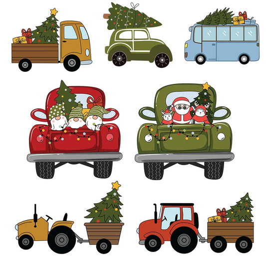 Christmas Truck 5 - Christmas Cricut File - VEKTOR KRAFT