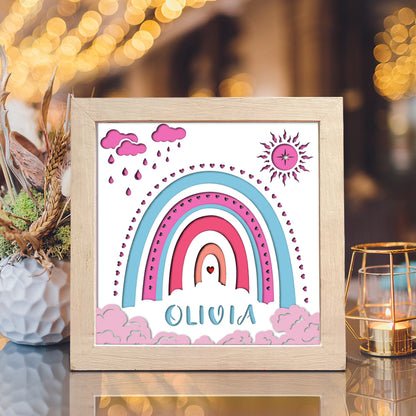 Rainbow 2 – 3D Shadow Box SVG File for Cricut & Silhouette
