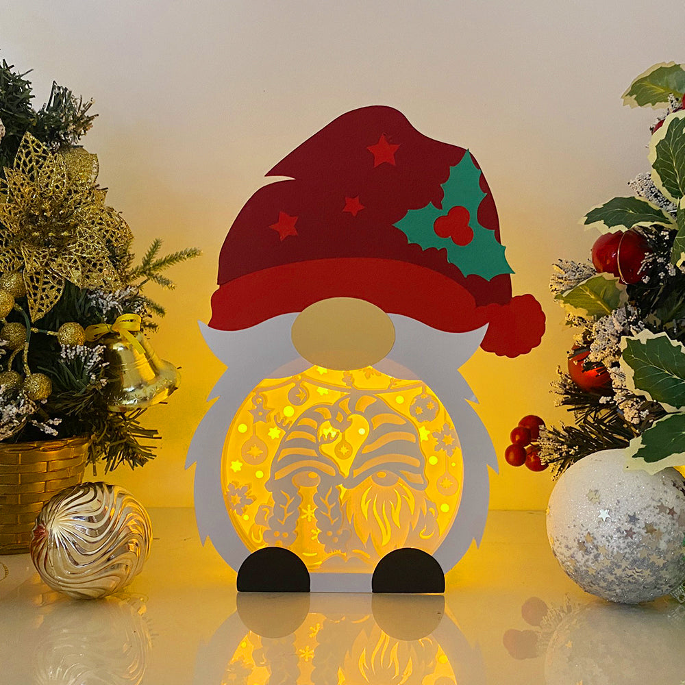 Christmas Gnome 2 – 3D Box SVG File for Cricut & Silhouette