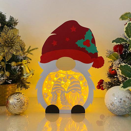 Christmas Gnome 2 – 3D Box SVG File for Cricut & Silhouette