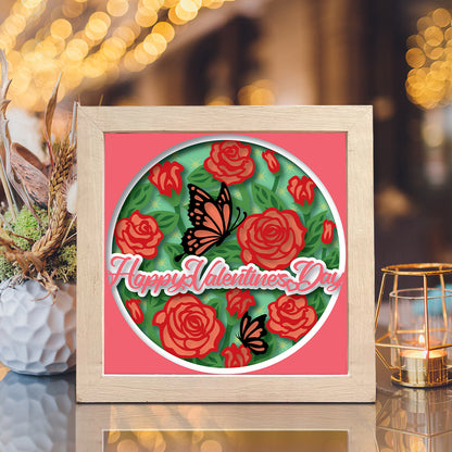 Happy Valentine's Day – 3D Shadow Box SVG File for Cricut & Silhouette