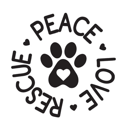 Peace Love Rescue - Cricut File - VEKTOR KRAFT