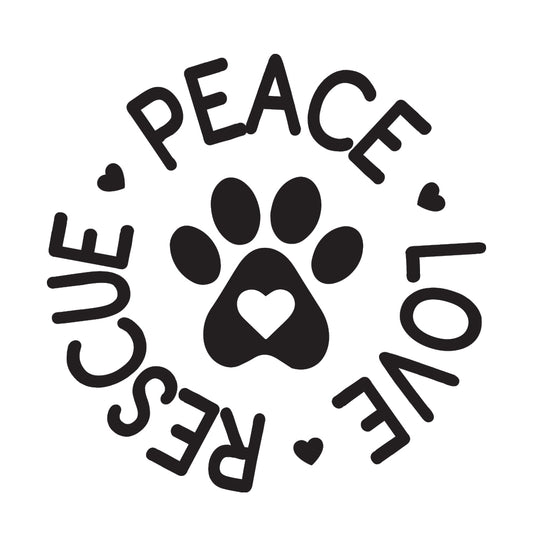 Peace Love Rescue - Cricut File - VEKTOR KRAFT