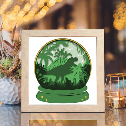 Dinosaurs 4 – 3D Shadow Box SVG File for Cricut & Silhouette