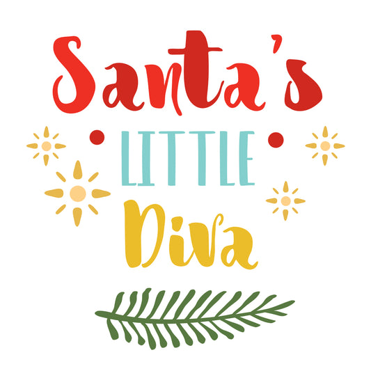 Santa's Little Diva - Cricut File - VEKTOR KRAFT