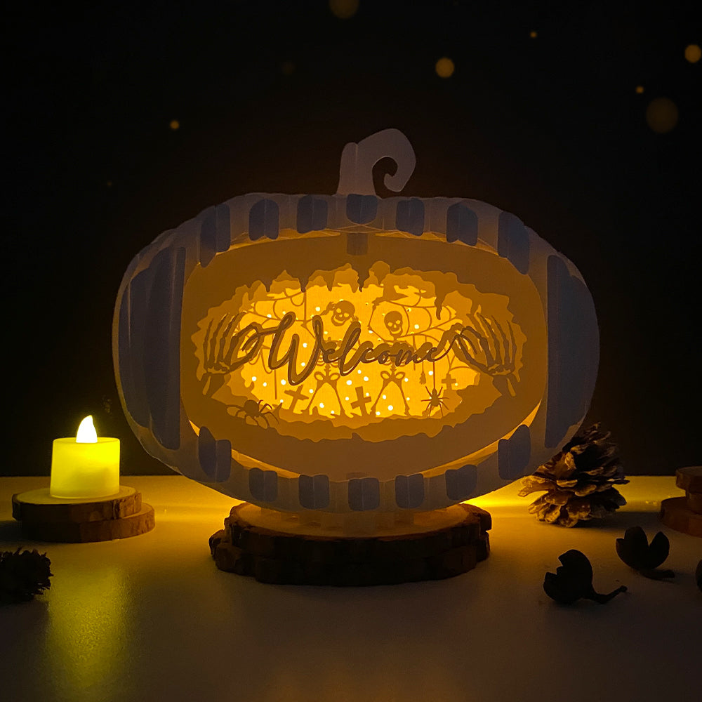 Welcome – 3D Pop-Up Card SVG File for Cricut & Silhouette