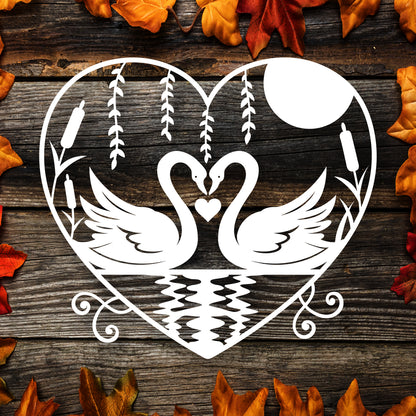 Swan – Kirigami – 3D Lightbox SVG File for Cricut & Silhouette