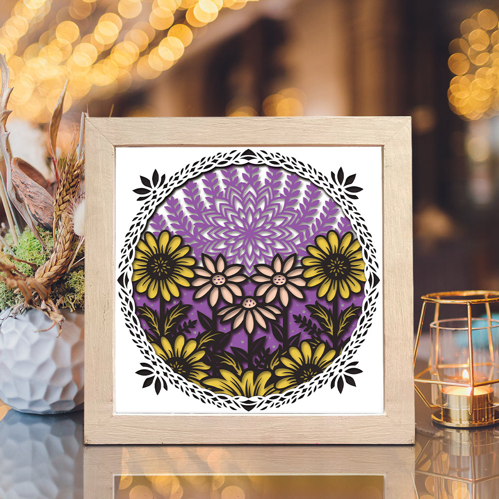 Hildies Garden – 3D Shadow Box SVG File for Cricut & Silhouette