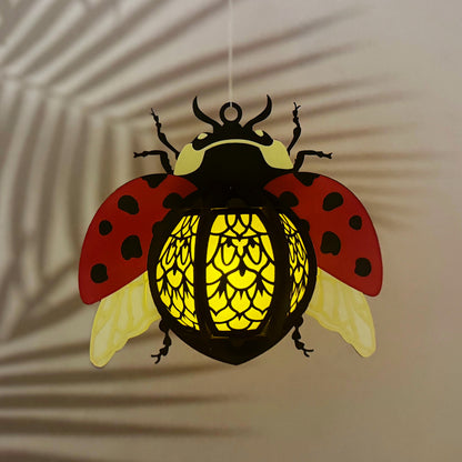 Ladybug - 3D Animal Paper Cut Lantern File  - Cricut File  - VEKTOR KRAFT