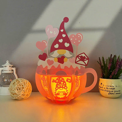 Hot Cocoa Cup Valentine - 3D Valentine Paper Lantern File  - Cricut File  - VEKTOR KRAFT
