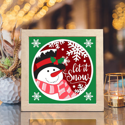 Christmas Snowman 10 – 3D Shadow Box SVG File for Cricut & Silhouette