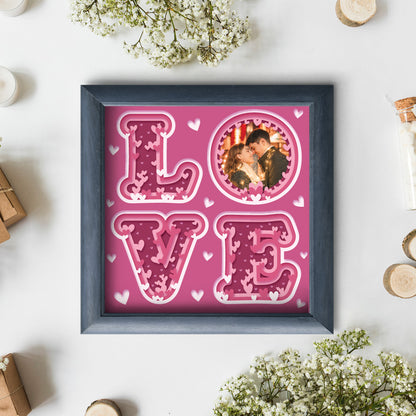 Love Frame – 3D Shadow Box SVG File for Cricut & Silhouette