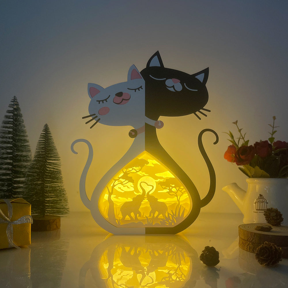 Elephant Couple – 3D Cat Love Box File - Cricut File - VEKTOR KRAFT