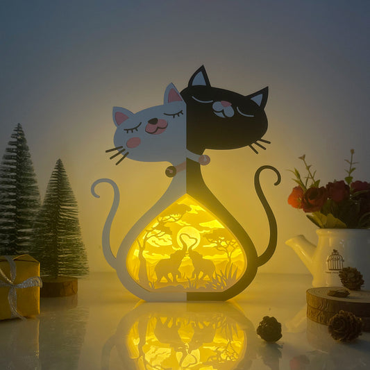 Elephant Couple – 3D Cat Love Box File - Cricut File - VEKTOR KRAFT