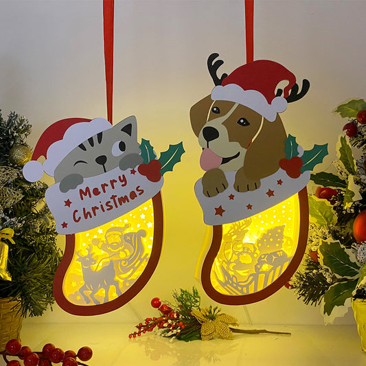Pack 2 Santa Claus – 3D Box SVG File for Cricut & Silhouette