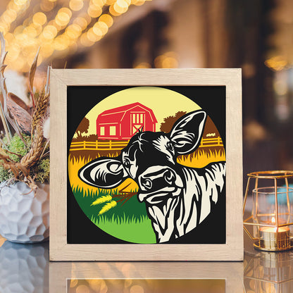 Cow – 3D Shadow Box SVG File for Cricut & Silhouette