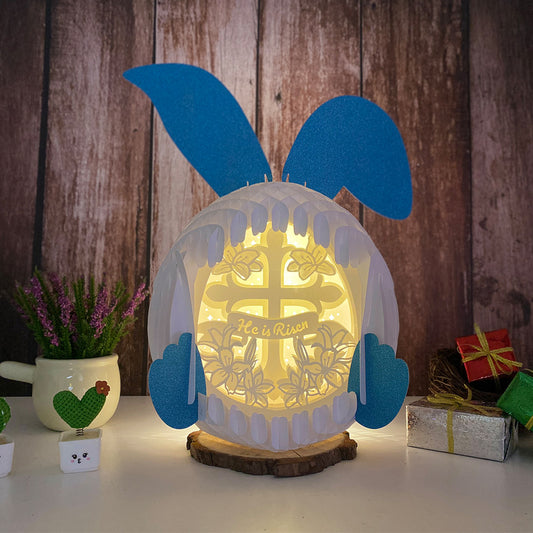 He Is Risen – 3D Bunny Pop-up Card File 2 - Cricut File - VEKTOR KRAFT