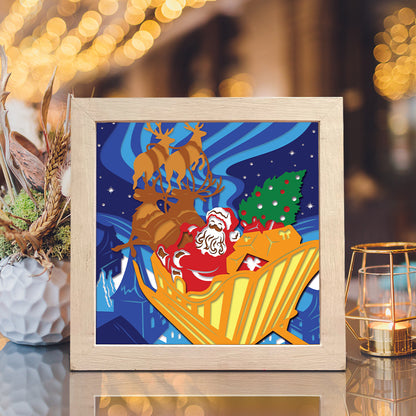 Merry Christmas 15 – 3D Shadow Box SVG File for Cricut & Silhouette