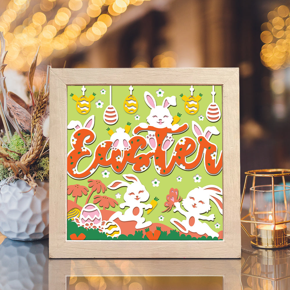 Easter 16 – 3D Shadow Box SVG File for Cricut & Silhouette