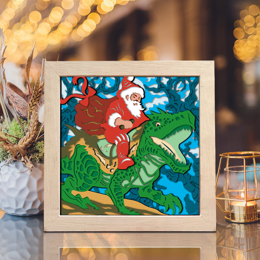 Santa Claus 8 – 3D Shadow Box SVG File for Cricut & Silhouette